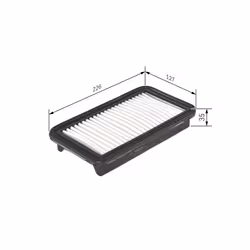 Filtre à air BOSCH F 026 400 201 - Vue supplémentaire 7