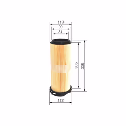Filtre à air BOSCH F 026 400 214 - Vue supplémentaire 6