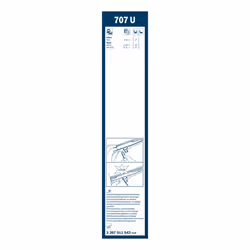 Balai d'essuie-glace BOSCH 3 397 011 543, Twin 707U, 700mm, Avant, 1 pièce - Vue supplémentaire 6