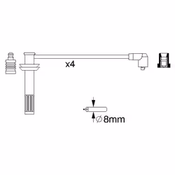 Faisceau d'allumage BOSCH 0 986 356 709 - Vue supplémentaire 6