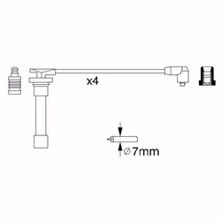Faisceau d'allumage BOSCH 0 986 356 721 - Vue supplémentaire 6