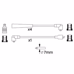 Faisceau d'allumage BOSCH 0 986 356 734 - Vue supplémentaire 5