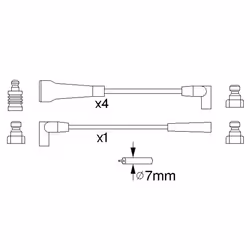 Faisceau d'allumage BOSCH 0 986 356 743 - Vue supplémentaire 6