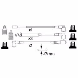 Faisceau d'allumage BOSCH 0 986 356 747 - Vue supplémentaire 6