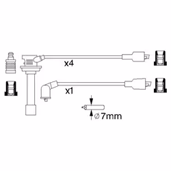 Faisceau d'allumage BOSCH 0 986 356 756 - Vue supplémentaire 6