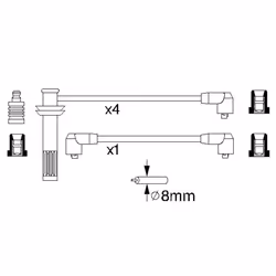 Faisceau d'allumage BOSCH 0 986 356 791 - Vue supplémentaire 6
