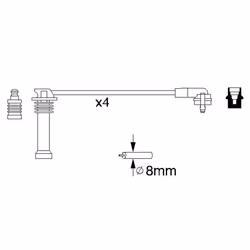 Faisceau d'allumage BOSCH 0 986 356 805 - Vue supplémentaire 6