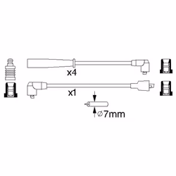 Faisceau d'allumage BOSCH 0 986 356 807 - Vue supplémentaire 6