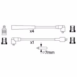Faisceau d'allumage BOSCH 0 986 356 812 - Vue supplémentaire 6