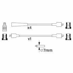 Faisceau d'allumage BOSCH 0 986 356 828 - Vue supplémentaire 5
