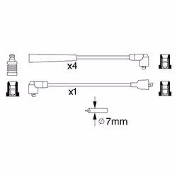 Faisceau d'allumage BOSCH 0 986 356 841 - Vue supplémentaire 6