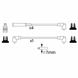 Faisceau d'allumage BOSCH 0 986 356 847 - Vue supplémentaire 6