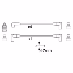 Faisceau d'allumage BOSCH 0 986 356 852 - Vue supplémentaire 6