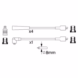Faisceau d'allumage BOSCH 0 986 356 868 - Vue supplémentaire 6