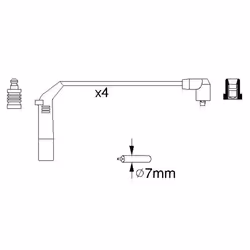 Faisceau d'allumage BOSCH 0 986 356 898 - Vue supplémentaire 6