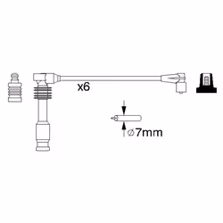 Faisceau d'allumage BOSCH 0 986 357 055 - Vue supplémentaire 5