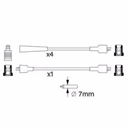 Faisceau d'allumage BOSCH 0 986 357 117 - Vue supplémentaire 6
