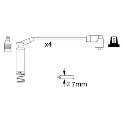 Faisceau d'allumage BOSCH 0 986 357 124 - Vue supplémentaire 6