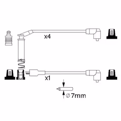 Faisceau d'allumage BOSCH 0 986 357 127 - Vue supplémentaire 6