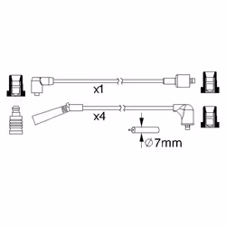 Faisceau d'allumage BOSCH 0 986 357 185 - Vue supplémentaire 6