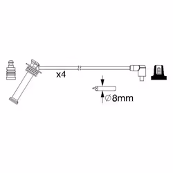 Faisceau d'allumage BOSCH 0 986 357 208 - Vue supplémentaire 6