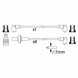 Faisceau d'allumage BOSCH 0 986 357 220 - Vue supplémentaire 6