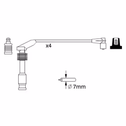 Faisceau d'allumage BOSCH 0 986 357 226 - Vue supplémentaire 6