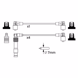 Faisceau d'allumage BOSCH 0 986 357 233 - Vue supplémentaire 6