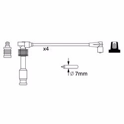 Faisceau d'allumage BOSCH 0 986 357 237 - Vue supplémentaire 6