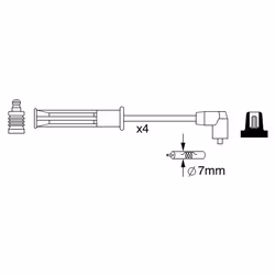 Faisceau d'allumage BOSCH 0 986 357 253 - Vue supplémentaire 6