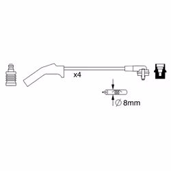 Faisceau d'allumage BOSCH 0 986 357 257 - Vue supplémentaire 6