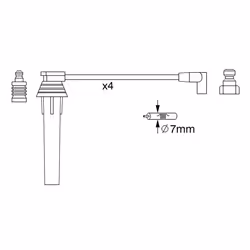 Faisceau d'allumage BOSCH 0 986 357 270 - Vue supplémentaire 6