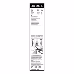 Balai d'essuie-glace BOSCH 3 397 007 654, Aerotwin Retrofit AR608S 600+475mm, 2 pièce - Vue supplémentaire 7