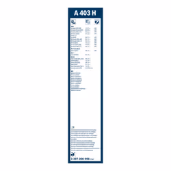 Balai d'essuie-glace BOSCH 3 397 008 998, Aerotwin A403H, 400mm, Arrière, 1 pièce - Vue supplémentaire 7