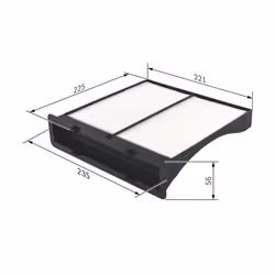 Filtre d'habitacle (filtre à pollen) BOSCH 1 987 432 262 - Vue supplémentaire 7