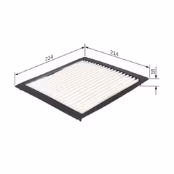 Filtre d'habitacle (filtre à pollen) BOSCH 1 987 432 263 - Vue supplémentaire 7