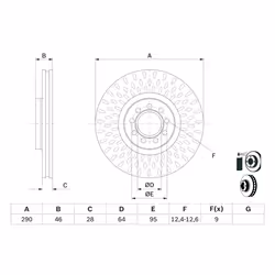 Disque de frein BOSCH 0 986 479 718, 1 pièce - Vue supplémentaire 7