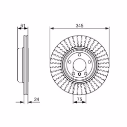 Disque de frein BOSCH 0 986 479 729 arrière, ventilé, à haute teneur en carbone, 1 pièce - Vue supplémentaire 7