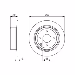 Disque de frein BOSCH 0 986 479 742 arrière, plein, 1 pièce - Vue supplémentaire 5
