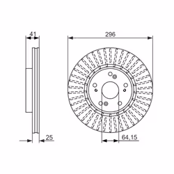 Disque de frein BOSCH 0 986 479 744 avant, ventilé, 1 pièce - Vue supplémentaire 7