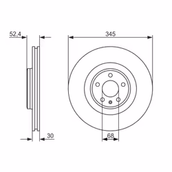Disque de frein BOSCH 0 986 479 747 avant, ventilé, à haute teneur en carbone, 1 pièce - Vue supplémentaire 7
