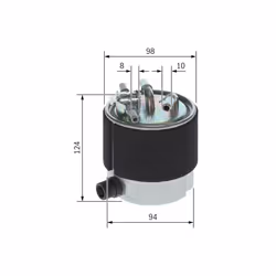 Filtre à carburant BOSCH F 026 402 125 - Vue supplémentaire 7
