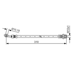 Flexible de frein BOSCH 1 987 481 416
