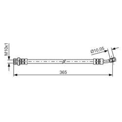 Flexible de frein BOSCH 1 987 481 456