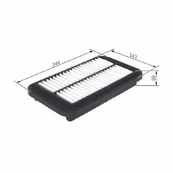 Filtre à air BOSCH F 026 400 231 - Vue supplémentaire 7