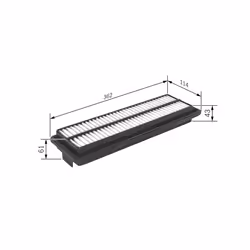 Filtre à air BOSCH F 026 400 232 - Vue supplémentaire 6