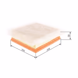 Filtre à air BOSCH F 026 400 235 - Vue supplémentaire 6