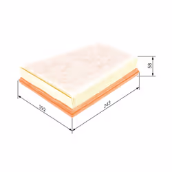 Filtre à air BOSCH F 026 400 250 - Vue supplémentaire 7