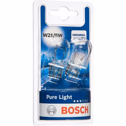Bosch W21/5W Bosch - lampes auto Pure Light 1987301079 ECE: W21/5W Voltage: 12 V Puissance: 21/5 W Culot: W3x16q Ces lampes c ...