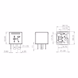 Relais, ventilateur de radiateur BOSCH 0 986 AH0 251 - Vue supplémentaire 5